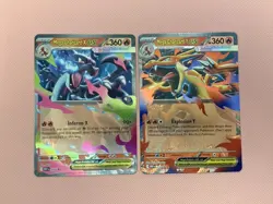 Pokemon TCG Mega Charizard ex X MEP 029 and Y MEP 030 Black Star Promo NM/M - Image 1