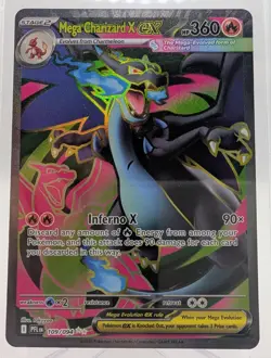 Mega Charizard X ex 109/094 Pokemon Mega Evolution Phantasmal Flames Ultra Rare - Image 1