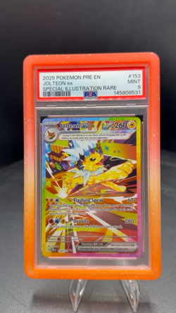 Pokemon Jolteon ex 153/131 Sv: Prismatic Evolutions Illustration Rare PSA 9 - Image 2