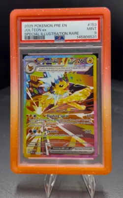 Pokemon Jolteon ex 153/131 Sv: Prismatic Evolutions Illustration Rare PSA 9 - Image 3