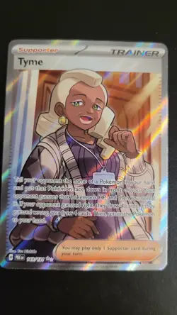 Tyme - 143/131 - Pokemon Prismatic Evolutions Full Art Ultra Rare NM - Image 1