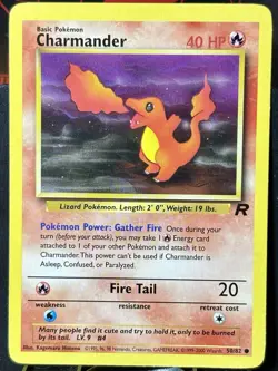 Charmander x2 - Pokemon TCG - Team Rocket - 50/82 - COMMON ~ LP - Image 3