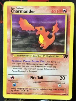 Charmander x2 - Pokemon TCG - Team Rocket - 50/82 - COMMON ~ LP - Image 5