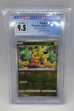 2022 POKEMON JAPANESE PIKACHU REVERSE HOLO 014/071 DARK PHANTASMA CGC 9.5 - Image 1