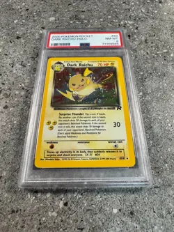 Pokemon TCG Dark Raichu 83/82 Team Rocket Secret Rare Holo PSA 8 NM-MT * SWIRL * - Image 1