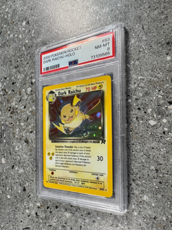 Pokemon TCG Dark Raichu 83/82 Team Rocket Secret Rare Holo PSA 8 NM-MT * SWIRL * - Image 5
