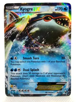 Kyogre EX 26/108 Dark Explorers Ultra Rare Holo Pokemon TCG - Image 1