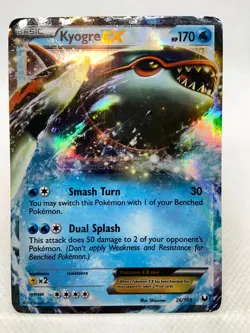 Kyogre EX 26/108 Dark Explorers Ultra Rare Holo Pokemon TCG - Image 2
