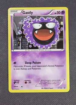 2016 Pokemon Gastly XY132 Black Star Promo Holo Rare Evolutions TCG NM - Image 1