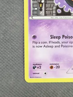 2016 Pokemon Gastly XY132 Black Star Promo Holo Rare Evolutions TCG NM - Image 5