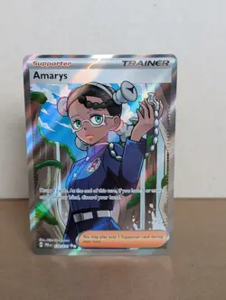 Amarys - 132/131 - Pokemon Prismatic Evolutions Full Art Ultra Rare NM - Image 1
