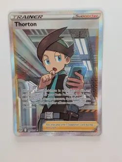 Thorton - 195/196 - Pokemon Lost Origins Sword Shield Full Art Ultra Rare NM - Image 1