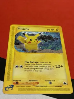 Pikachu 84/144 - 2003 Pokemon Skyridge Non Holo E-Reader (LP) - Image 2
