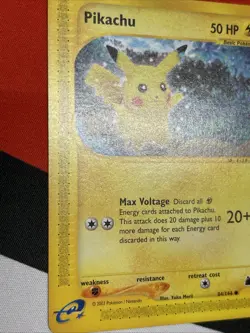 Pikachu 84/144 - 2003 Pokemon Skyridge Non Holo E-Reader (LP) - Image 4