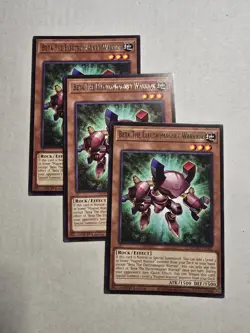 Yugioh! 3x Beta The Electromagnet Warrior MZMU-EN081 Rare 1st Ed NM - Image 1