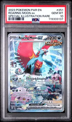 2023 Pokemon SV Paradox Rift Roaring Moon EX Special Illustration #251 PSA 10 - Image 1