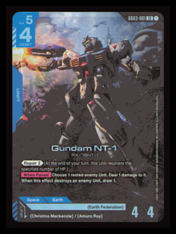 Gundam NT-1 GD03-001 | LR | Gundam Card Game | Near Mint TCG - Image 1