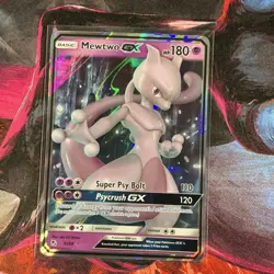 Pokemon Mewtwo GX Shining Legends Ultra Rare Holo 180 HP 31/68 Card - Image 1