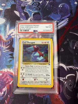 Pokemon 2000 Promo Black Star #15 Cool Porygon-Holo Card PSA 8 - Image 1