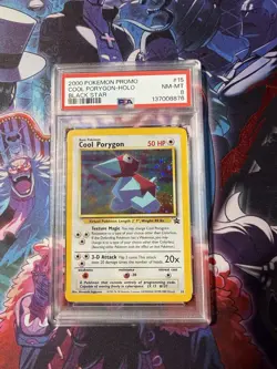 Pokemon 2000 Promo Black Star #15 Cool Porygon-Holo Card PSA 8 - Image 2