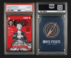2025 One Piece Magazine Vol.20 Promo Monkey D Luffy Japanese card PSA10 - Image 2