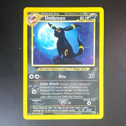 Umbreon 13/75 Holo Rare Neo Discovery Pokemon Card - Image 1
