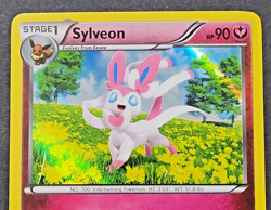 2013 Pokemon XY04 SYLVEON Holo VGC Playing Card 5bon Graphics - Image 1
