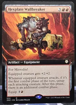 Hexplate Wallbreaker #52 Commander: Phyrexia: All Will be One Regular Rare - Image 1