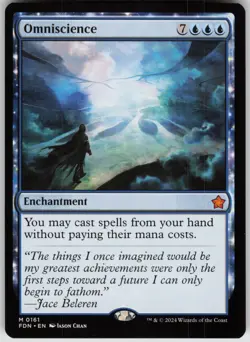 MTG Omniscience Normal NM Foundations Magic 161 - Image 1