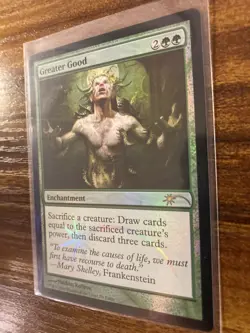 MTG✨GREATER GOOD Judge Promo FOIL✨MINT RARE 2014 M. Kollros Art UNPLAYED ! - Image 4