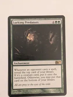 MTG Lurking Predators Magic 2010 M10 Rare LP Green Enchantment - Image 1