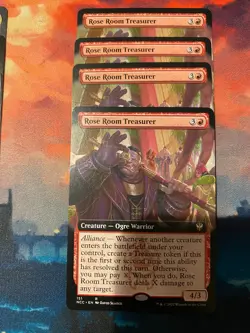 MTG Streets of New Capenna Rose Room Treasurer Extended Art x 4 - Image 1