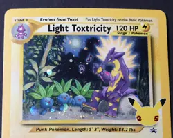 Light Toxtricity SWSH137 PROMO Pokemon Celebrations 25th NM Holo *SWIRL* - Image 2