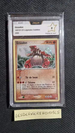 Carte Pokemon "Groudon 102/101" Secrete de Ex Legendes Oubliees - Gradee PCA 9 - Image 1