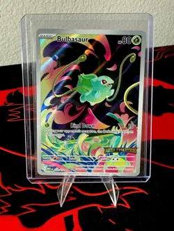 Bulbasaur 133/132 Illustration Rare Stamped Mega Evolution 2025 Pokemon Card - Image 1