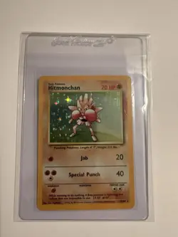 Pokemon Hitmonchan 7/102 Base Set Holo Rare 1999 HP 70 English - Image 1