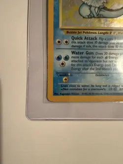 Pokemon Vaporeon 12/64 Jungle Holo Rare Unlimited 80 HP English 1999 GAMEFREAK - Image 2