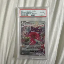2021 Fa/Gengar Vmax 271 Pokemon Sword & Shield Fusion Strike Secret Rare PSA 10 - Image 1