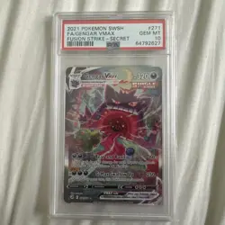 2021 Fa/Gengar Vmax 271 Pokemon Sword & Shield Fusion Strike Secret Rare PSA 10 - Image 2