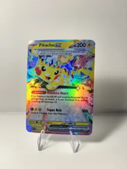 Pikachu ex Full Art Holo Pokemon Card Electric Type Ultra Rare Pikachu Playtest - Image 3