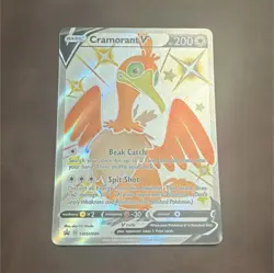 Pokemon TCG Cramorant V SWSH086 Sword & Shield Promo Full Art Holo Card - Image 1