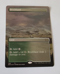 MtG Brushland (BRO-298) Rare Full Art Foil English MINT - Image 1