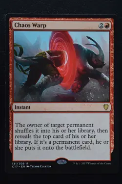 Magic The Gathering MTG CHAOS WARP Commander 2017 LP Lightly Played - Image 1