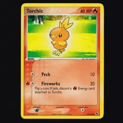 Torchic 73/109 Ruby & Sapphire Base Set Pokemon TCG LP - Image 1