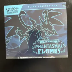 Pokemon TCG Mega Evolution Phantasmal Flames ETB Factory Sealed FREE SHIPPING - Image 1