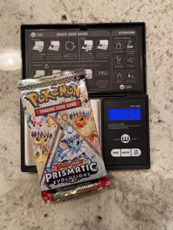VERY HEAVY!! (22.67g) Pokemon Prismatic Evolutions– Factory Sealed Booster Pack! - Image 1