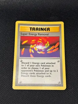 POKEMON SUPER ENERGY REMOVAL 79/102 BASE SET NON HOLO - LP - Image 1