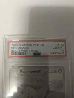 Reshiram Ex Pokemon Wht En-White Flare 173 PSA 10 - Image 3