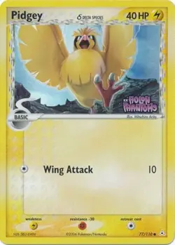Pidgey - 77/110 - Common - Reverse Holo - EX Holon Phantoms #77 Pokemon TCG - Image 1