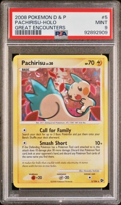 Pokemon PSA 9 Pachirisu #5 D & P Great Encounters 2008 English - Image 2